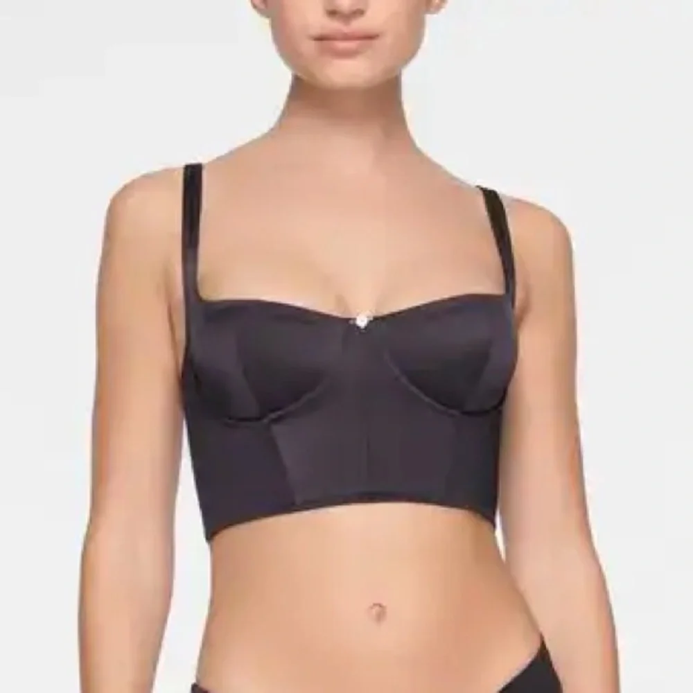 SKIMS Medium Satin Corset Top Only New